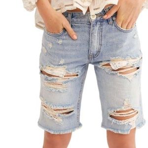 Cut Off Jean Shorts